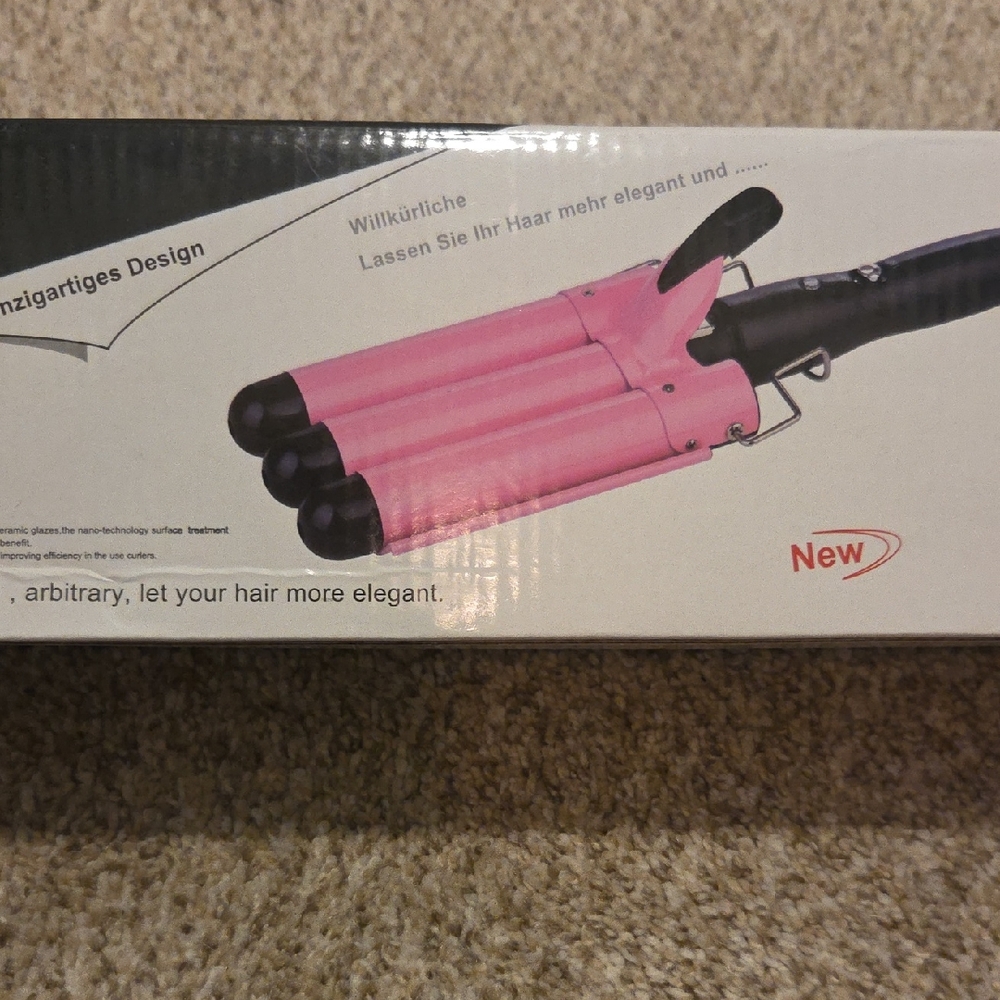 Pink Triple Barrel Hair Waver 32 Inch Extra Large- Hair Styling Tool